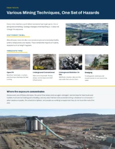 Page 3 of the Mining Fall Protection Brochure PDF